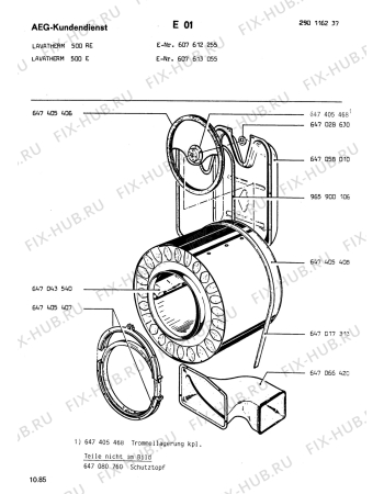 Взрыв-схема стиральной машины Aeg LAV500 E - Схема узла Section2